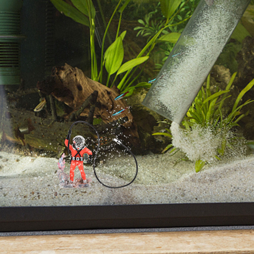 Aquarium Fish Unique - 귀여운 작은 다이버 수족관 장식 에어