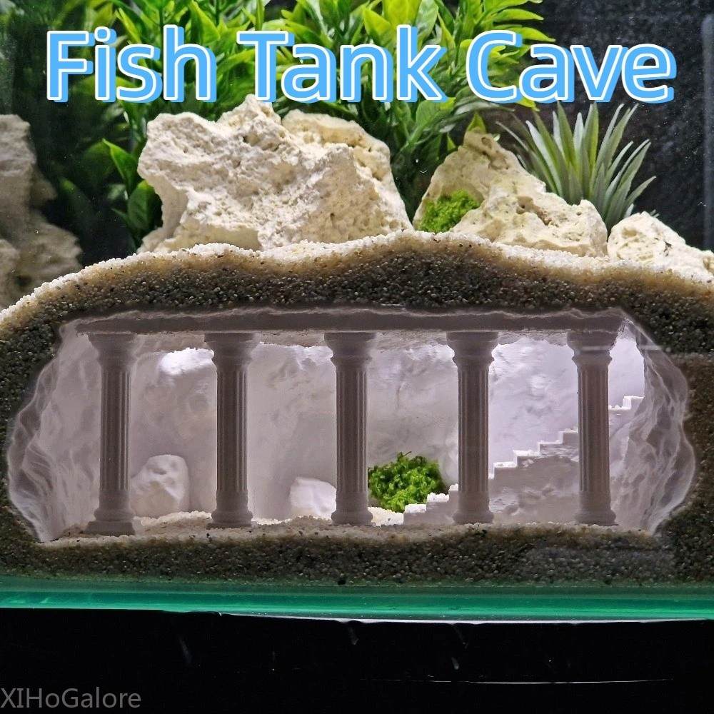 물고기 은신처 수족관 장식 로마 기둥 동굴 터널 관찰창 - Aquarium Fish Unique 리뷰 및 가격