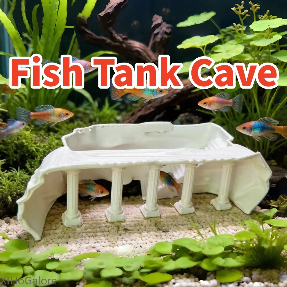물고기 은신처 수족관 장식 로마 기둥 동굴 터널 관찰창 - Aquarium Fish Unique 리뷰 및 가격