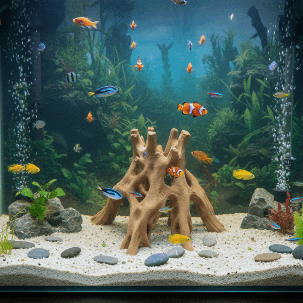 나무줄기 물고기 새우 은신처 3D 프린팅 독특한 어항  - Aquarium Fish Unique 리뷰 및 가격