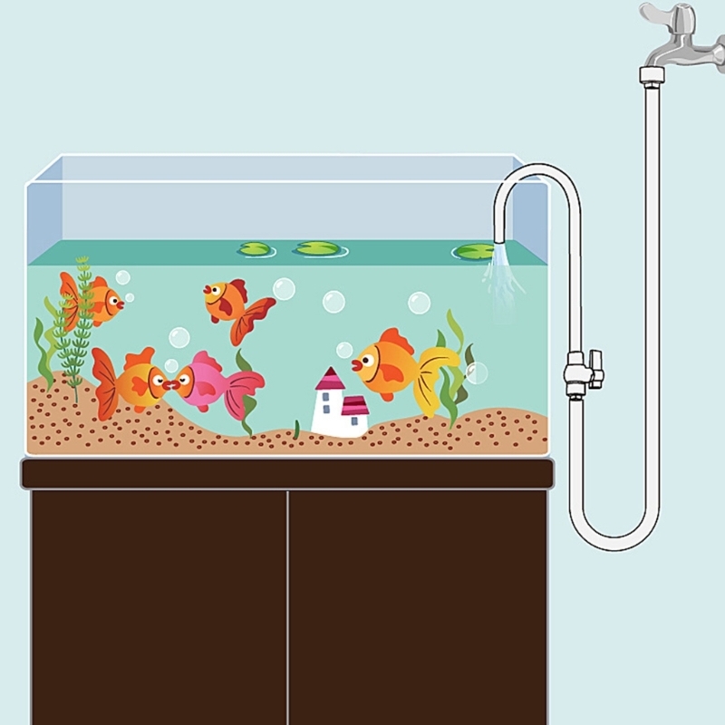 어항은 유연한 위치 지정 식품 안전 플라스틱 수관으로  - Aquarium Fish Youtube 리뷰 및 가격
