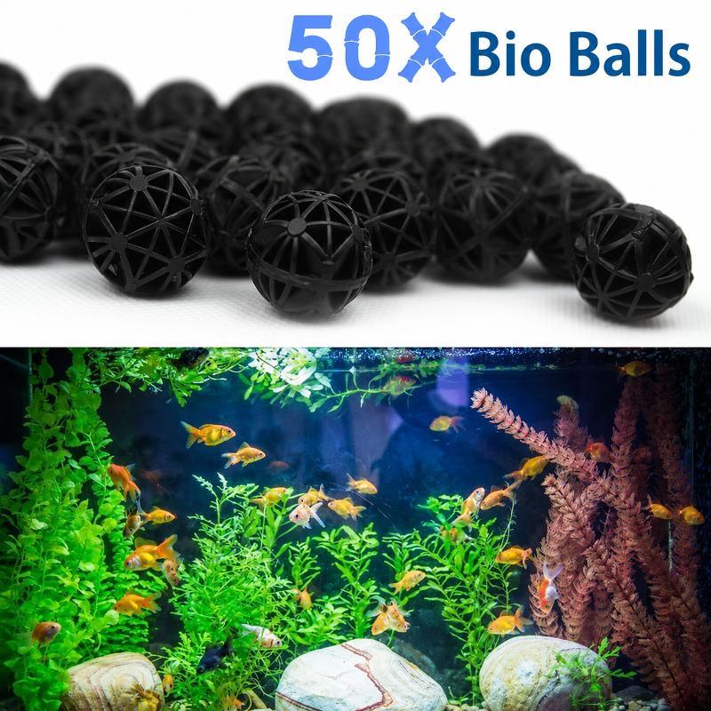 50개 16mm 수족관 바이오 필터 볼 어항 연못 여과 - Aquarium Fish Quality 리뷰 및 가격