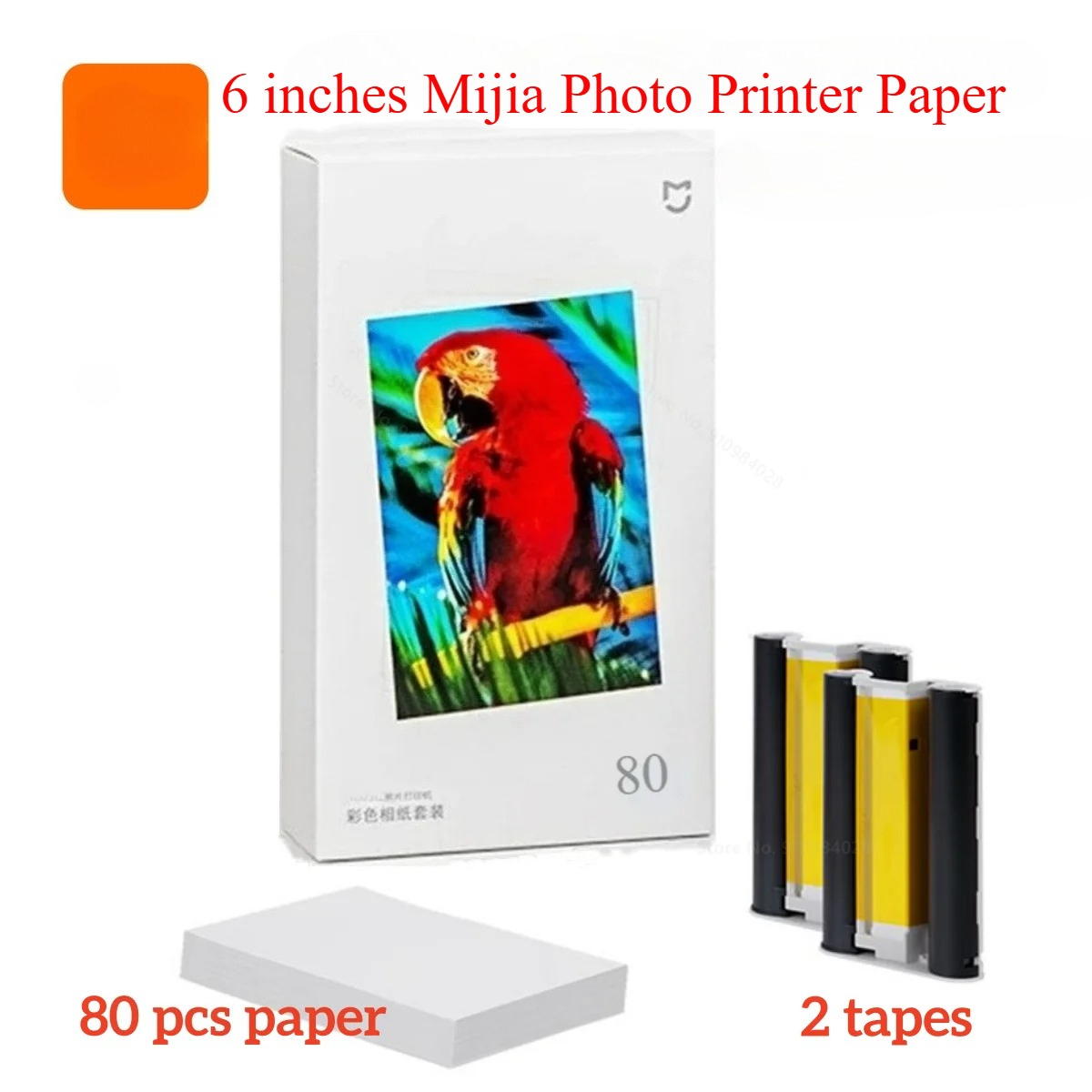 MIjia 포토 프린터 전용 6인치 80개 뒷면 자체  - Aquarium Xiaomi 리뷰 및 가격