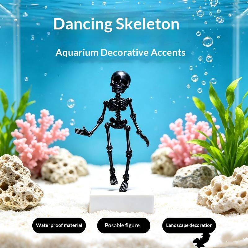3D 프린팅 댄싱 스켈레톤 수족관 버블러, 에어 튜브로 - Aquarium Fish Youtube 리뷰 및 가격