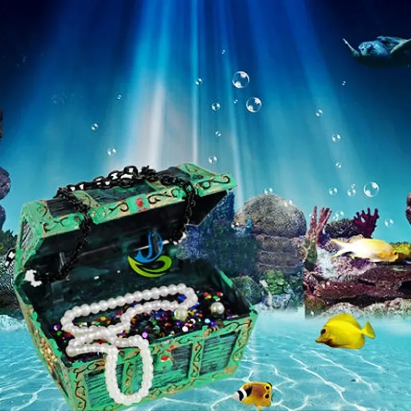 1Pcs 독특한 디자인 물고기 탱크 장식 보물 사냥꾼  - Aquarium Fish Unique 리뷰 및 가격